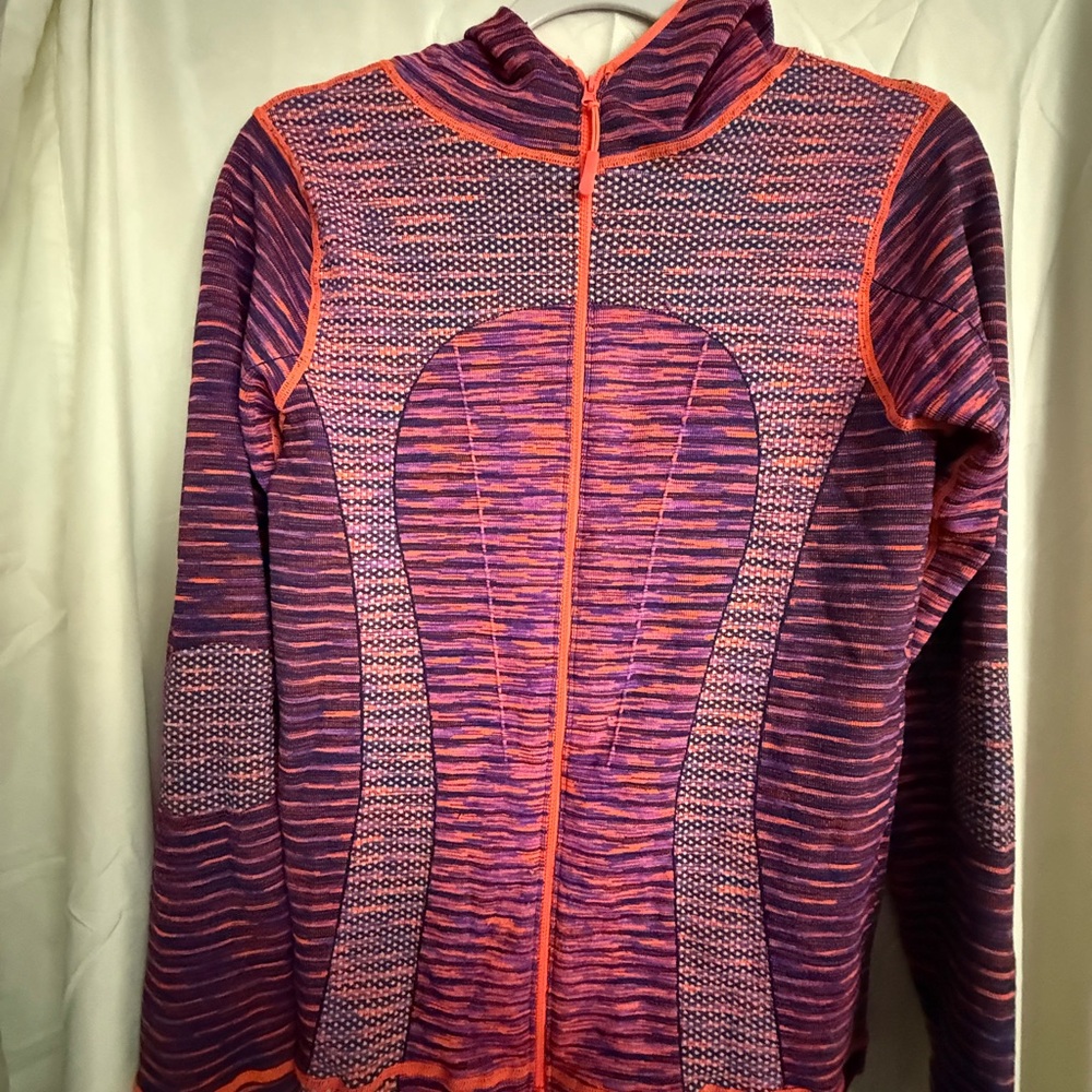 Women's Purple and Orange Hoodie